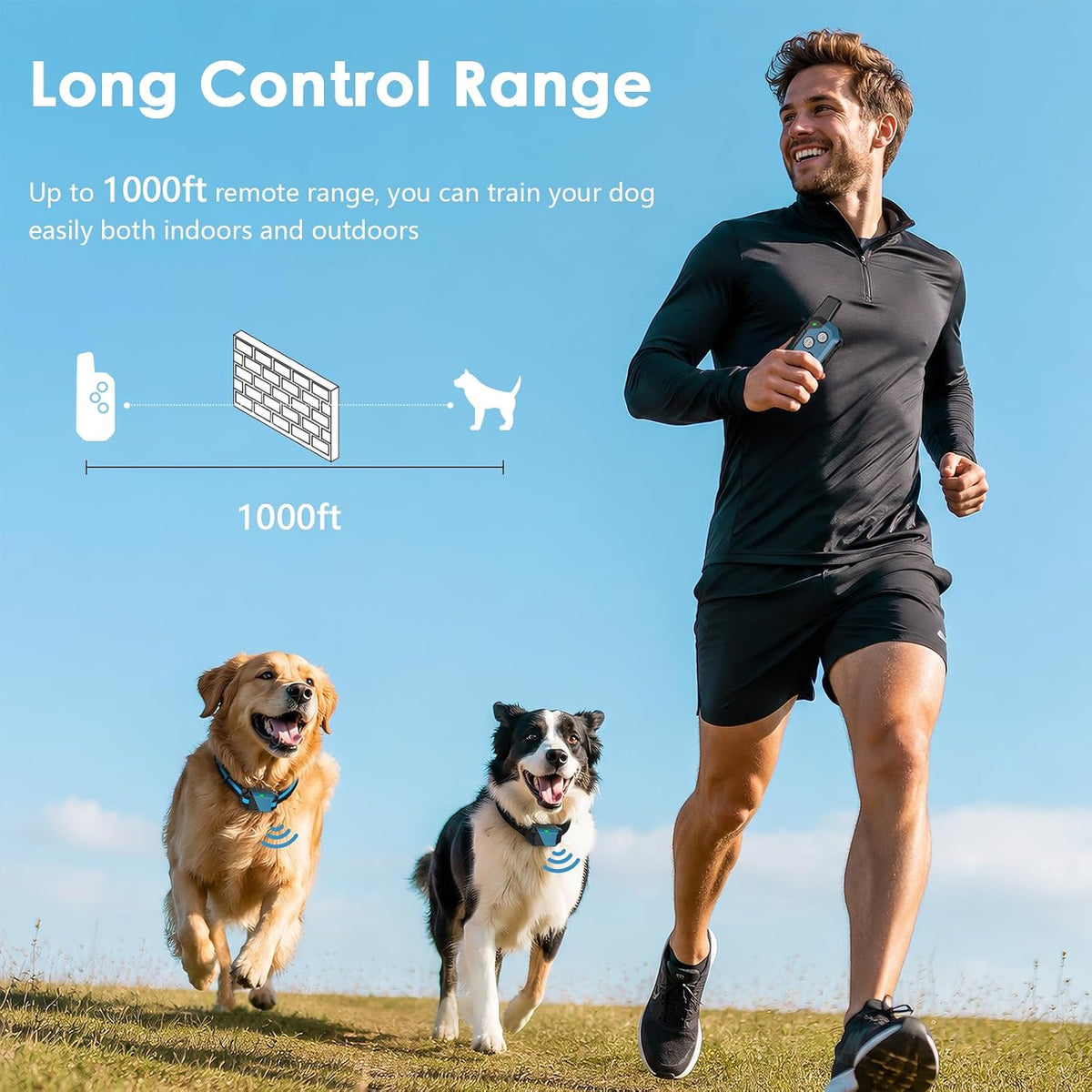 Shock Collar for Dogs, Dog Training Collar with Remote, 3 Modes