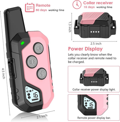 Shock Collar for Dogs, Dog Training Collar with Remote, 3 Modes