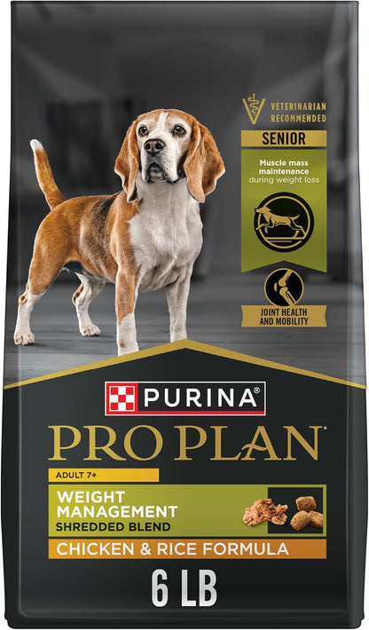 Adult 7 Plus Weight Management Shredded Blend Chicken and Rice Formula Senior Dog Food - 6 lb. Bag