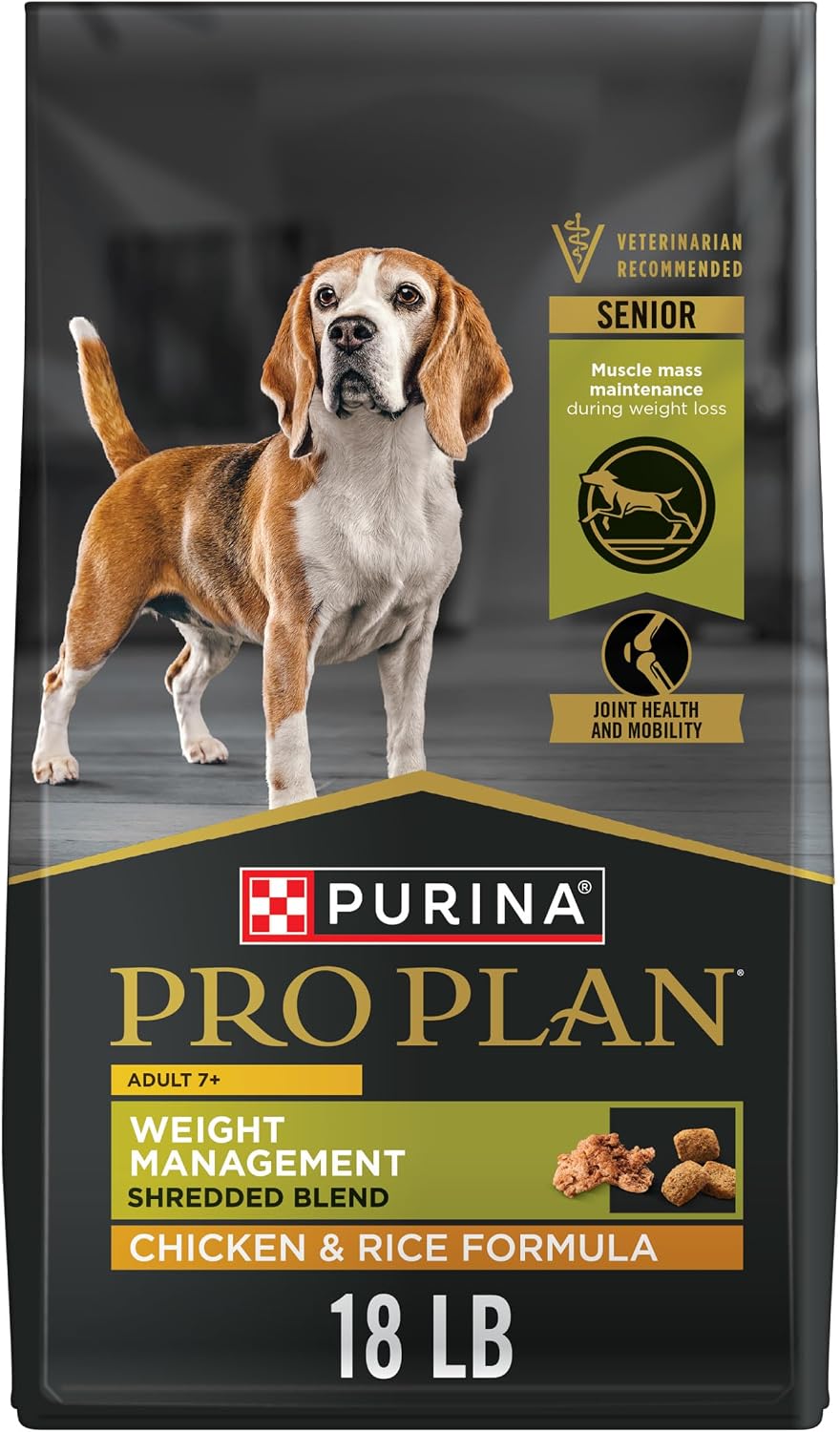 Adult 7 Plus Weight Management Shredded Blend Chicken and Rice Formula Senior Dog Food - 6 lb. Bag