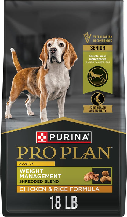 Adult 7 Plus Weight Management Shredded Blend Chicken and Rice Formula Senior Dog Food - 6 lb. Bag