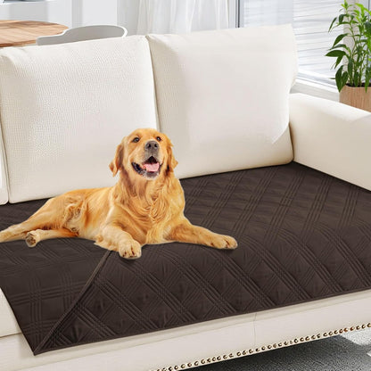 hyha Waterproof Dog Bed Blanket, Soft Pet Blankets, Waterproof Couch Cover for Dogs, Reversible Sofa Covers Washable for Furniture (30x70 Inch, Grey/Dark Grey)