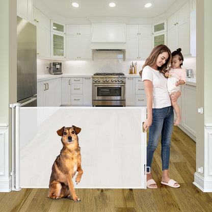 Extra Wide Baby Gate for Large Openings Retractable Baby Gates Indoor Outdoor Extra Long Dog Gate for Doorway Stair Gates for Kids or Pets Extra Large Dog Gate for Stairs
