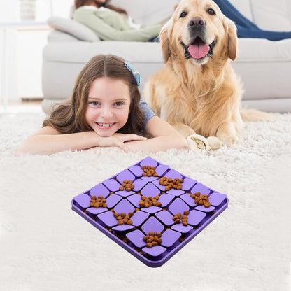 Small Silicone Snuffle Mat for Small Dogs Puppy Cat Slow Down Eating,Slow Feeder Lick Mat for Dry Wet Food for Pet Training Smell,Encourages Natural Foraging Skill,Relieving Stress