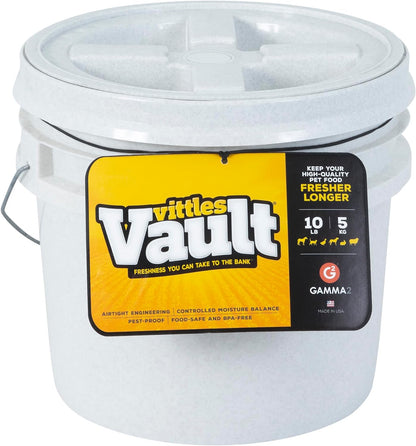 Gamma2 Vittles Vault Dog Food Storage Container, Up to 20 Pounds Dry Pet Food Storage, Made in USA