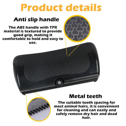 Deshedding Dog Brush, 2025 Upgraded Pet Hair Remover Comb for Shedding, Efficient Pet Hair Trimmer for Dogs, Cats, Rabbits and Horses, Ergonomic Pets Grooming Tool for Matted and Long Hair