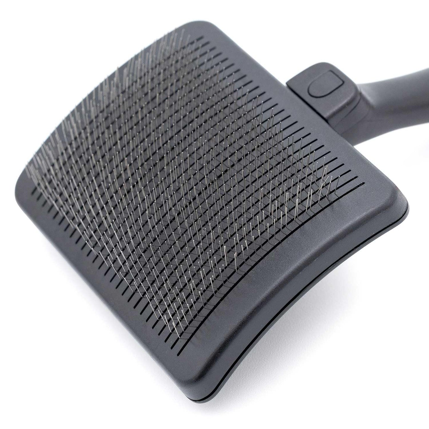Jeffers Pet Dual Level Pin Universal Slicker Brush for Dogs, Cats & Small Pets - Curved Grooming Brush with Long & Short Pins for Shedding, Detangling, Finishing - Remove Mats & Dead Coat - Large