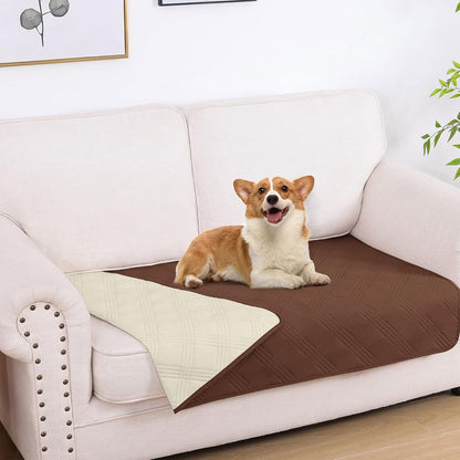 hyha Waterproof Dog Bed Blanket, Soft Pet Blankets, Waterproof Couch Cover for Dogs, Reversible Sofa Covers Washable for Furniture (30x70 Inch, Grey/Dark Grey)