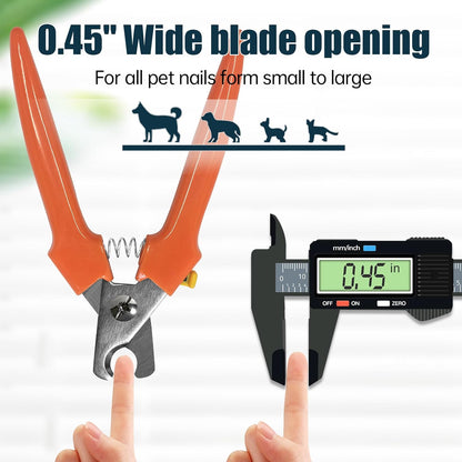 Dog Nail Trimmers 767C - Professional Dog Nail Clippers for Large and Small Dogs, Easy-to-Use Pet Nail Trimmers for Safe and Precise Grooming, Durable Claw Clippers for Paws Care