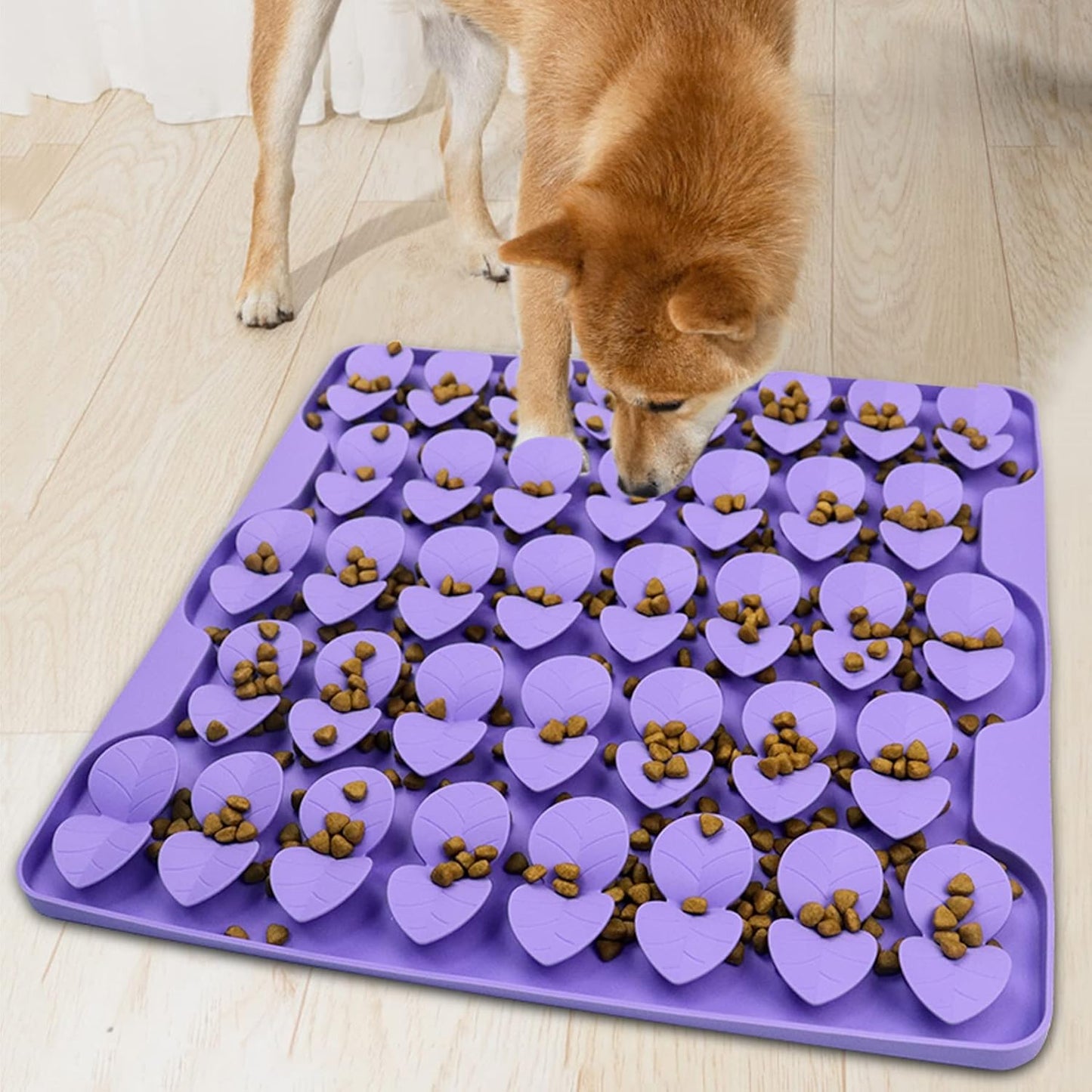Small Silicone Snuffle Mat for Small Dogs Puppy Cat Slow Down Eating,Slow Feeder Lick Mat for Dry Wet Food for Pet Training Smell,Encourages Natural Foraging Skill,Relieving Stress