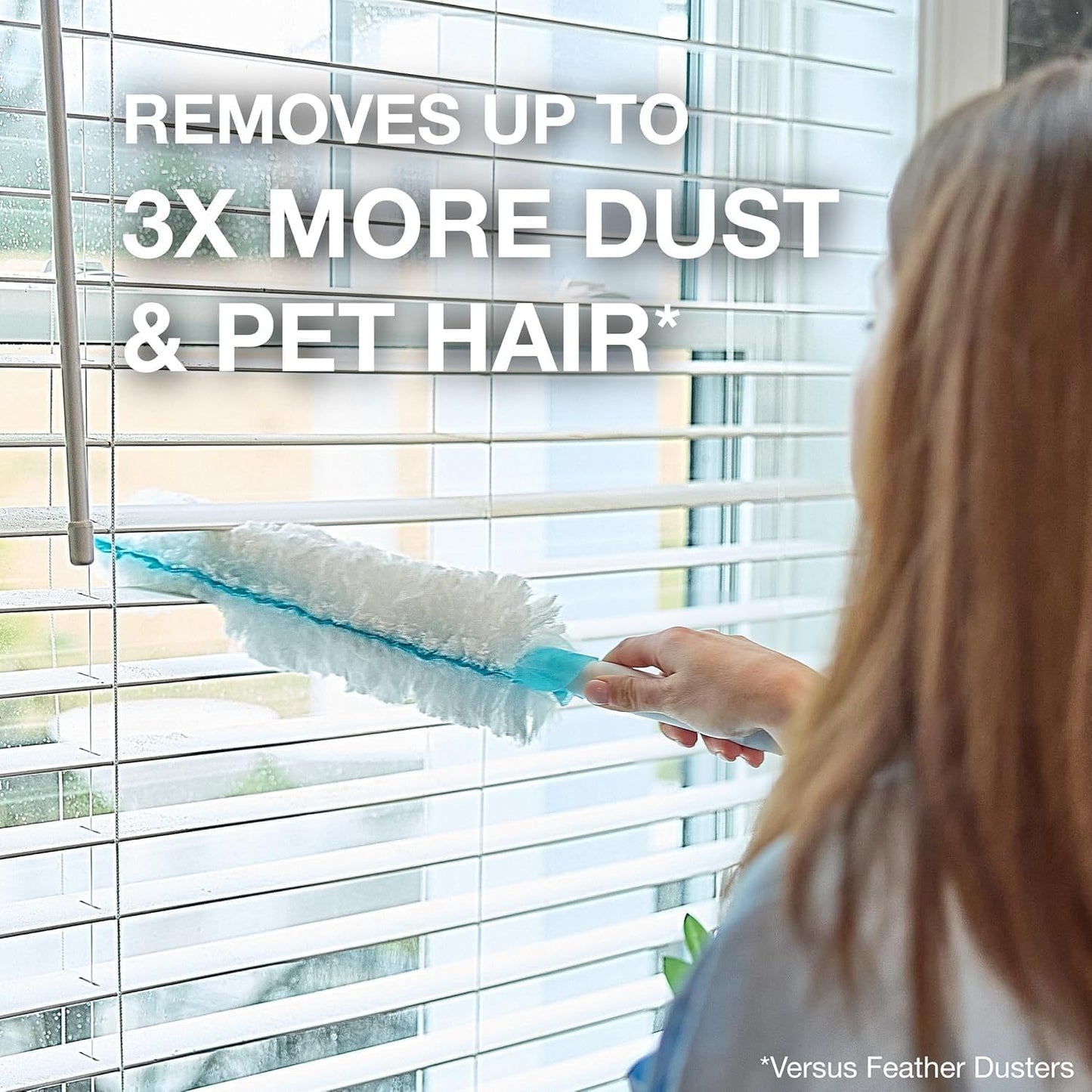 Bona High Performance Dusting System - 1 Extendable Handle, 3 Disposable Dusters, 1 Reusable Duster, & 1 Storage Bag - Extendable Dusting Kit