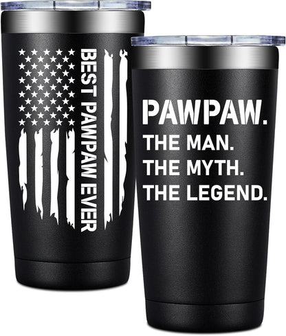 BIRGILT Pawpaw Gifts from Grandkids - Pawpaw Fathers Day Gift - Best Paw Paw Gifts for Grandpa, Grandfather - 20oz Tumbler Cup