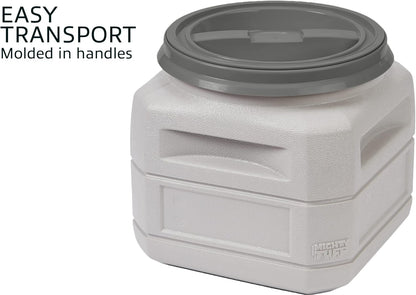 Mighty Tuff Airtight Dog Food Storage Container – 13 Gal, up to 54 lb Capacity – Cat and Dog Food Container with Twist Lid & Handles – BPA-Free, Made in USA