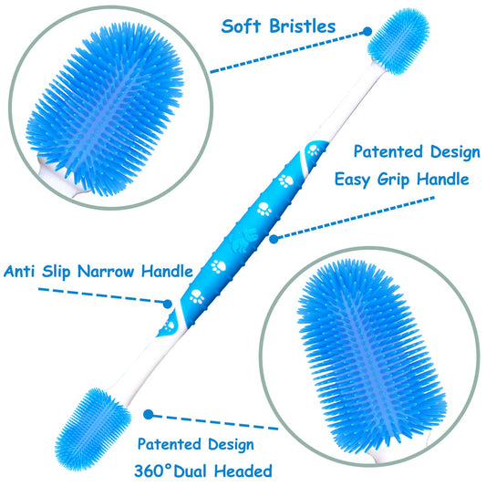 360 ° Dog Toothbrush Pet Toothbrush 360 ° Finger Toothbrush Medium and Large Dogs