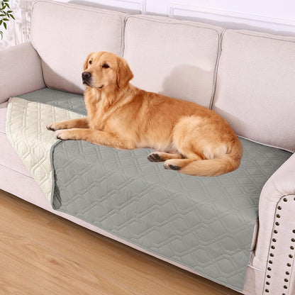 hyha Waterproof Dog Bed Blanket, Soft Pet Blankets, Waterproof Couch Cover for Dogs, Reversible Sofa Covers Washable for Furniture (30x70 Inch, Grey/Dark Grey)
