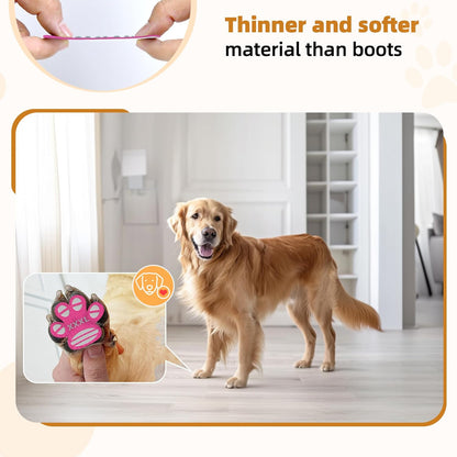 Anti-Slip Dog Paw Protector Pads for Senior Dogs, Dog Paw Adhesive Pads on Hardwood Floor,Senior Pets Essentials with Strong Traction,Puppy Grippers,12 Sets 48 pc L