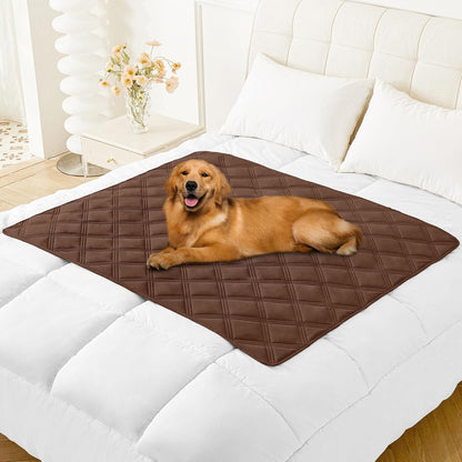Smiry Waterproof Dog Bed Cover Blanket 30x70, Soft Reversible Pet Blanket, Washable Leakproof Cats Dogs Couch Cover for Sofa, Couch, Furniture, Grey/Dark Grey
