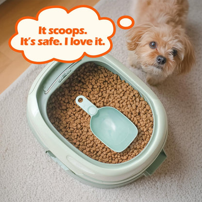 Dog Food Scoop 1 Cup, One Cup Measuring Cup, Food-Grade Melamine Pet Food Scoop, Durable 1 Cup Scoop with Precise Markings, BPA-Free & Dishwasher Safe (White, 8oz)