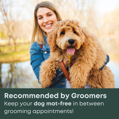 Freshly Bailey Doodle Brush for Goldendoodle, Poodle, and Labradoodle Coats - Best Slicker for Dogs With Wavy & Curly Hair - Detangle & Fluff Like a Pro - Grooming Must Haves (Large)