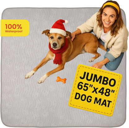 IMPROVIA® Reusable Puppy Pad – Waterproof, Extra-Absorbent, Washable Pee Pad for Dog Training, Whelping, & More – Protect Your Floors & Pet with Quick-Drying Potty Pad (Paws & Hearts, Small 18"x24")