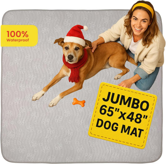 IMPROVIA® Reusable Puppy Pad – Waterproof, Extra-Absorbent, Washable Pee Pad for Dog Training, Whelping, & More – Protect Your Floors & Pet with Quick-Drying Potty Pad (Paws & Hearts, Small 18"x24")