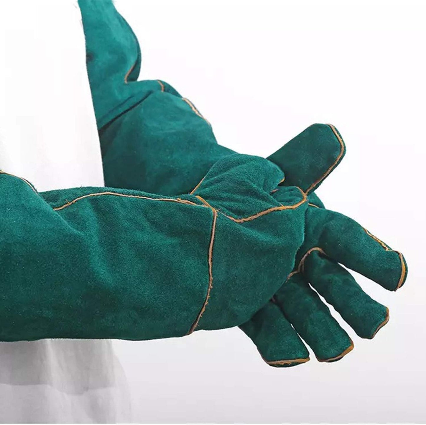 Animal Handling Gloves - 60CM Durable Bite & Scratch Resistant Gloves for Bathing, Grooming, Welding, Handling Dogs, Cats, Birds, Snakes, Parrots, Lizards, Reptiles
