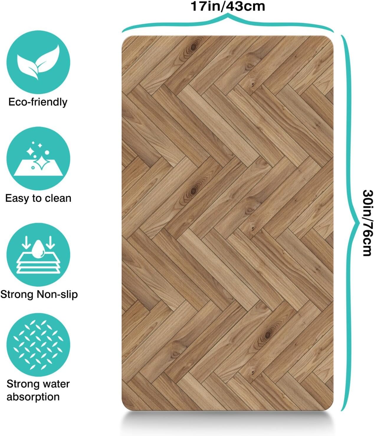 Pet Feeding Mat for Floors Waterproof Dog Mat for Food and Water Absorbent Quick Dry Non Slip mat for Cat Bowls