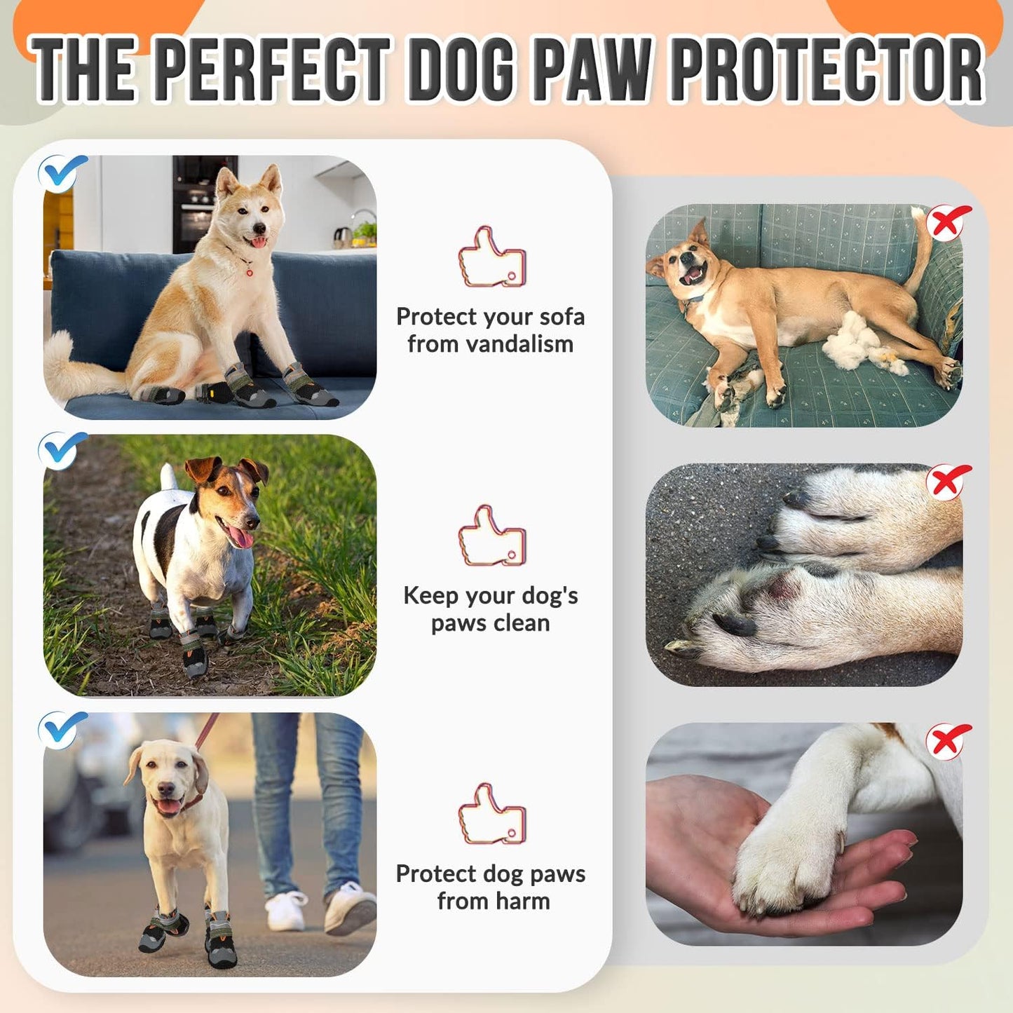 SlowTon Dog Shoes for Large Small Medium Dogs - Breathable Dog Boots for Summer Hot Pavement, Paw Protector for Outdoor Walking Winter Snow, Anti-Slip Rubber Dog Booties for Hardwood Floor (Green, 6)
