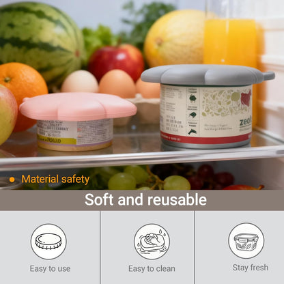 Pet Food Can Lids And Spoon,Pet Food Can Covers, One Fit 3 Standard Size Cans,For Dog And Cat Food Cans,Pink