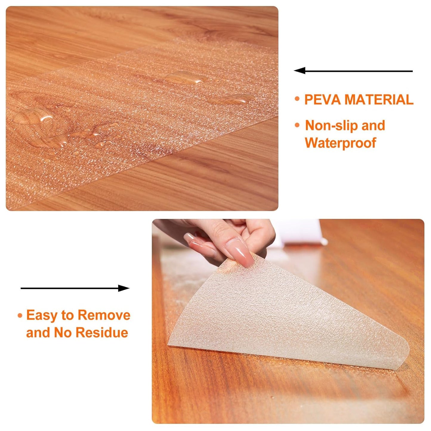 Spurtar Clear Stair Treads Non Slip, Transparent Grip Tape for Stairs to Add Friction for Wooden Steps Indoor, Anti Slip Tape Step Covers,to Protect Dogs, Kids, Elderly,15 Pack, 4" x 24"