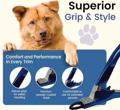 Resco USA-Made Dog Nail Clippers - Professional Guillotine Trimmer for Clean Cuts - Candy Color Series - Replacement Blade System - Fits All Breed Sizes