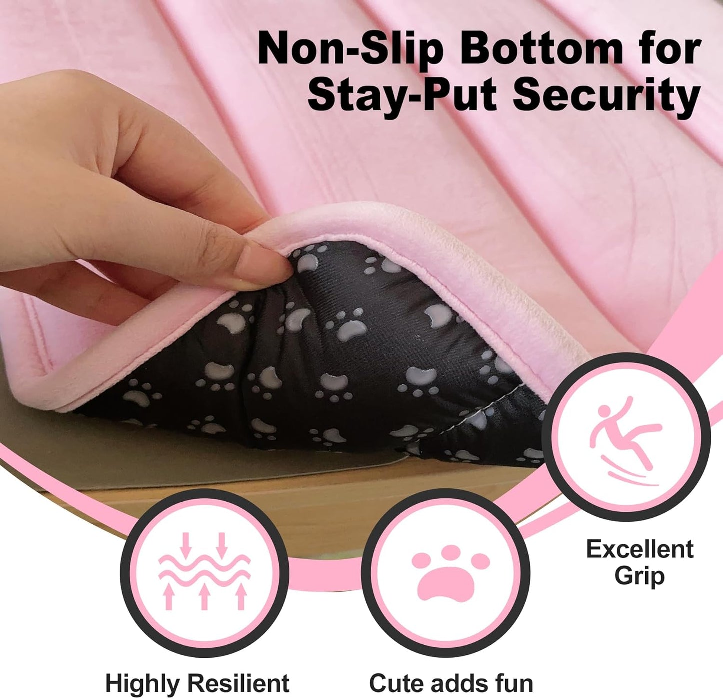 Dog Bed Mat – Soft & Comfortable Dog Kennel Pad for Crate – Durable Crate Bed & Mat for Dogs & Cats – Ideal for Crate, Kennel, and Home Use