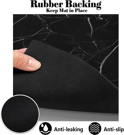 Dog Food Mats for Floors Absorbent, Pet Cat Food Mat - Quick Dry Dog Bowl Mats for Food and Water, Eco-Friendly Pet Supplies
