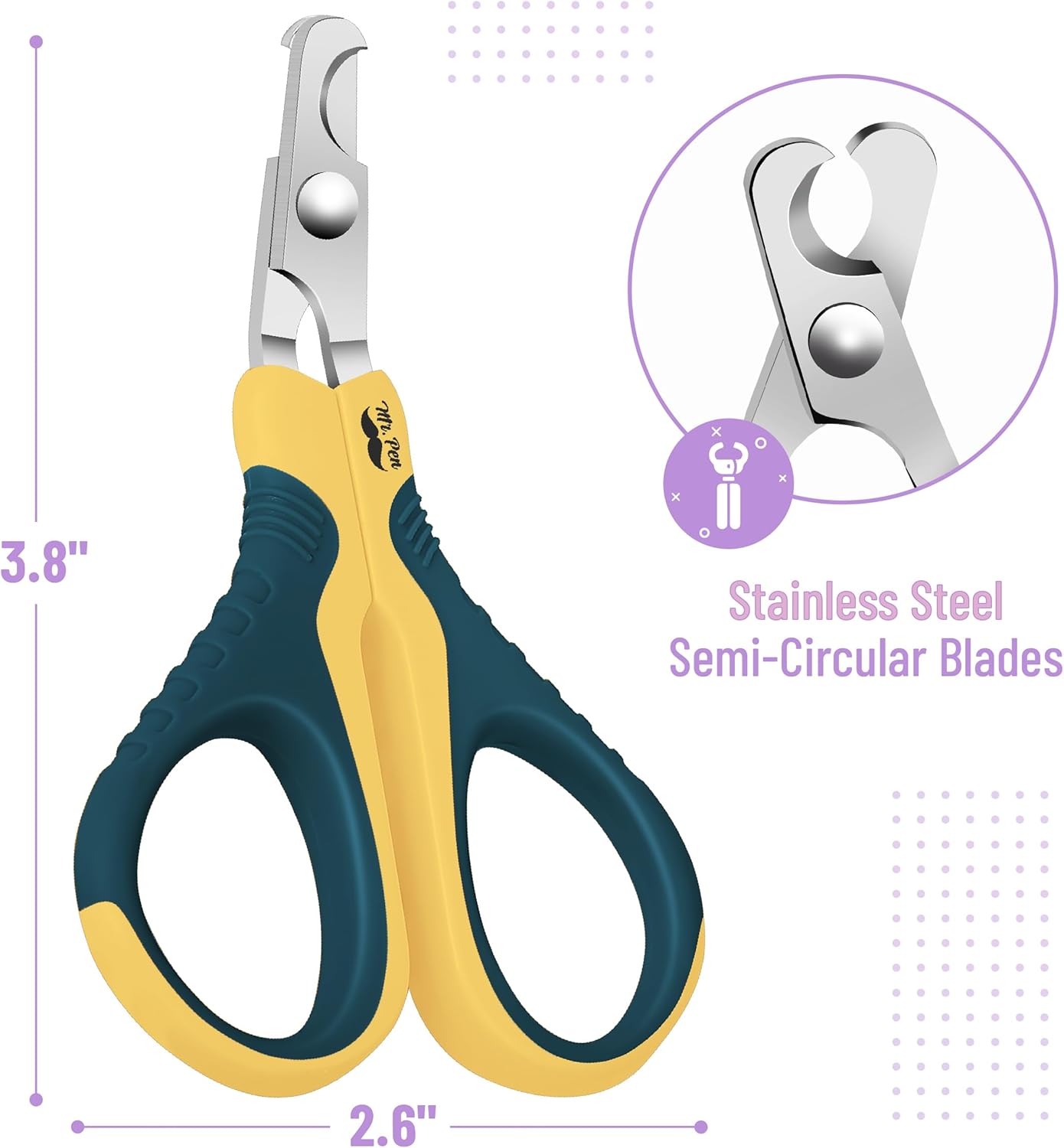 Mr. Pen- Cat Nail Clipper, Stainless Steel, Professional Sharp Cat Claw Trimmer for Small and Medium Cats, Pet Nail Clipper with Sturdy Non Slip Handle