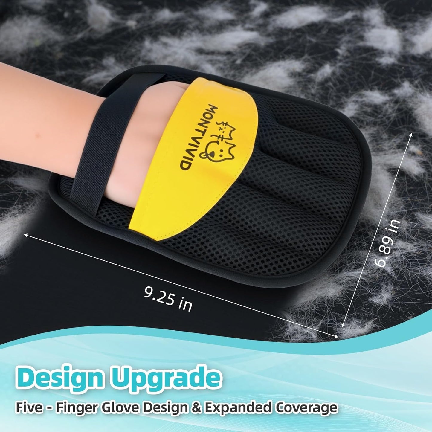 Pet Hair Removal Glove for Dogs & Cats,Resuable Five-Finger Magic Brush,2026 Newly Upgraded Electrostatic Pet Hair Remover Gloves,Pet Hair Remover Tool for Clothes, Bed,Couch, Carpet