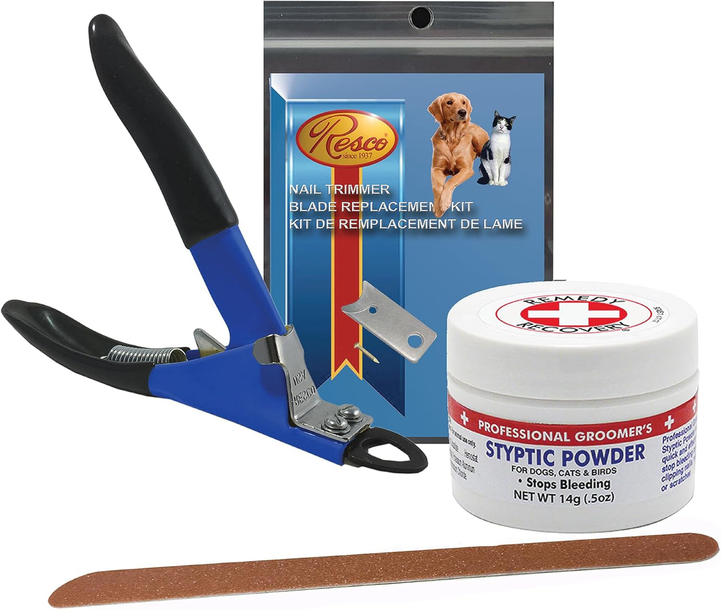 Resco Original Deluxe Dog Nail Clippers - Professional USA-Made Guillotine Trimmer - Heavy Duty Steel for Large Dogs - Yellow