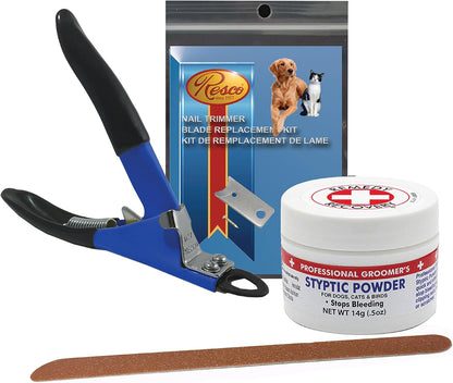 Resco Original Deluxe Dog Nail Clippers - Professional USA-Made Guillotine Trimmer - Heavy Duty Steel for Large Dogs - Yellow