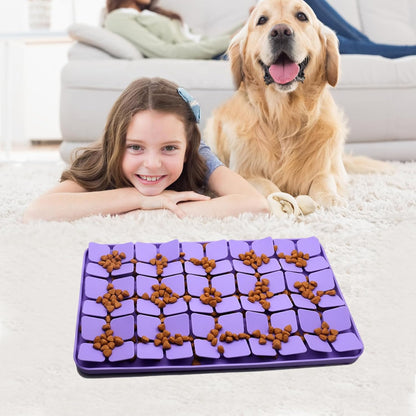 Small Silicone Snuffle Mat for Small Dogs Puppy Cat Slow Down Eating,Slow Feeder Lick Mat for Dry Wet Food for Pet Training Smell,Encourages Natural Foraging Skill,Relieving Stress