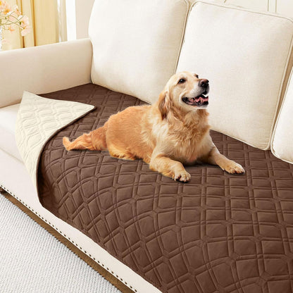 hyha Waterproof Dog Bed Blanket, Soft Pet Blankets, Waterproof Couch Cover for Dogs, Reversible Sofa Covers Washable for Furniture (30x70 Inch, Grey/Dark Grey)