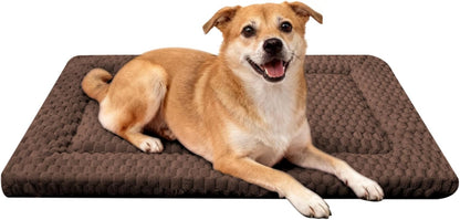 Dog Bed Mat, Reversible Crate Pad & Cute Dog Bed - Machine Washable Kennel Mat with Ultra Soft for Small Dogs (Cool/Warm), 24" x 18", Grey&Star
