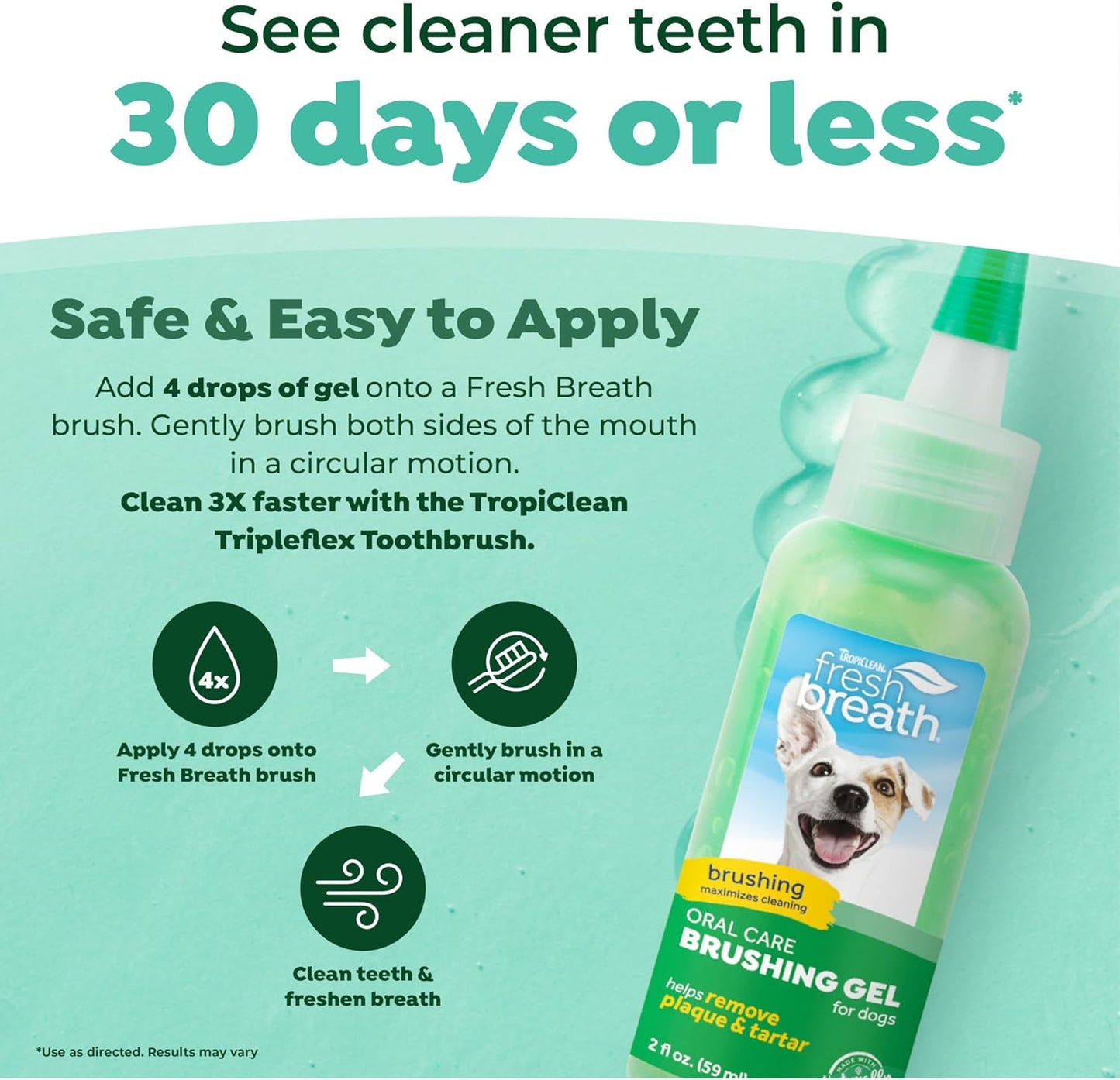 TropiClean Fresh Breath Finger Brushes for Pets, 2 pack -