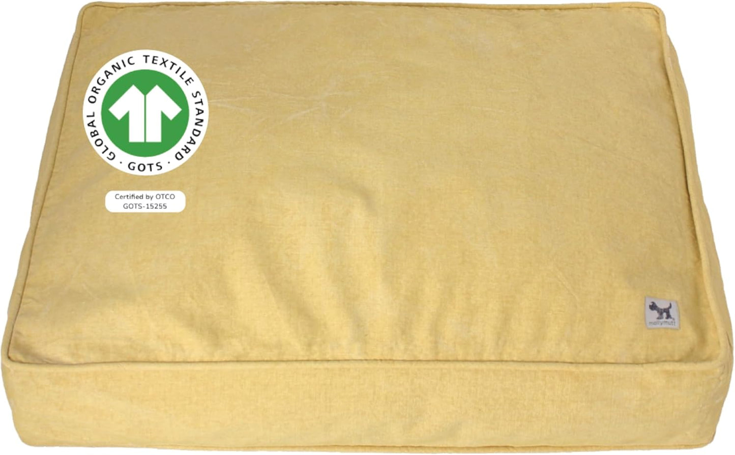 Molly Mutt Medium to Large Dog Bed Cover- Forever Young Print - Measures 27”X36”X5’’ - 100% Cotton - Durable - Breathable - Sustainable - Machine Washable Dog Bed Cover (Dd82b)
