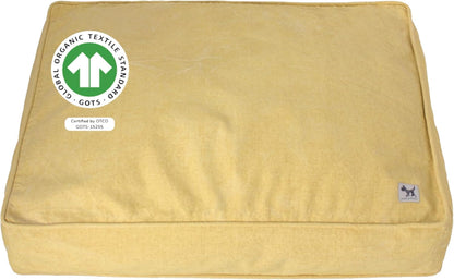Molly Mutt Medium to Large Dog Bed Cover- Forever Young Print - Measures 27”X36”X5’’ - 100% Cotton - Durable - Breathable - Sustainable - Machine Washable Dog Bed Cover (Dd82b)