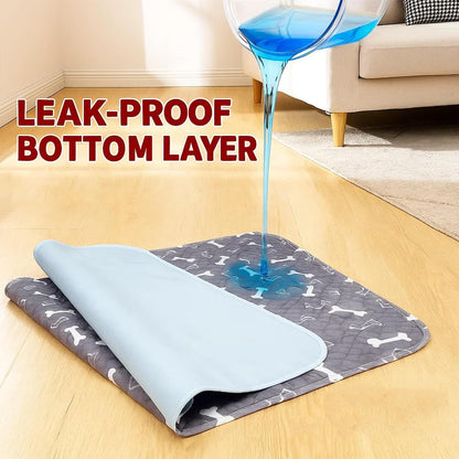 Puppy Pads with Pheromones, Reusable Puppy Pads Washable for Dogs & Cats - Leak & Odor Proof, Non-Slip Base, Easy to Clean & Reusable (L: 31.5" × 35.4")