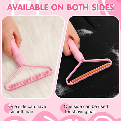 Honeydak 3 Pieces Hair Remover Tool Dog Hair Remover Pro Silicone Cleaner Brush Roller Fuzz Hairball Brush for Carpet Rake, Car Mat, Couch, Pet Bed, Clothes
