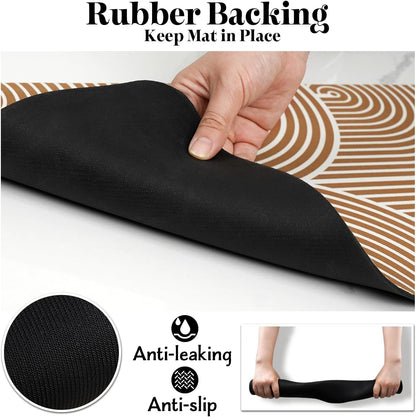 Dog Food Mats for Floors, Absorbent Dog Bowl Mat for Food and Water Dispenser, Quick Dry Cat Food Mat Pet Supplies