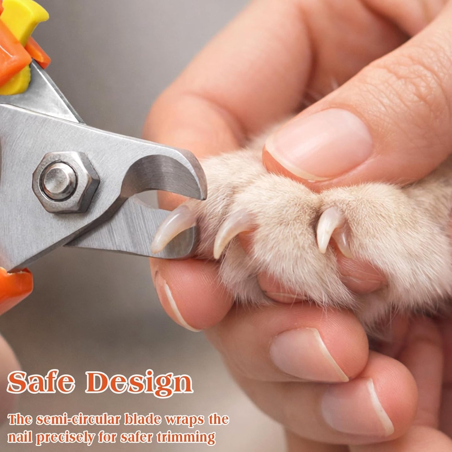 Professional Dog Nail Trimmers for Large & Small Dogs, Heavy-Duty Stainless Steel Pet Claw Clippers for Safe Grooming