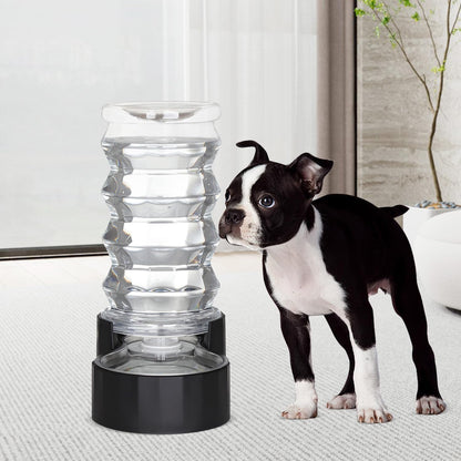 RIZZARI 8L Elevated Pet Water Dispenser – Stainless Steel Gravity Waterer with Auto-Refill Design for Medium and Large Dogs & Senior Pets -Comfortable Drinking Height for Living Rooms,Multi-Pet Homes