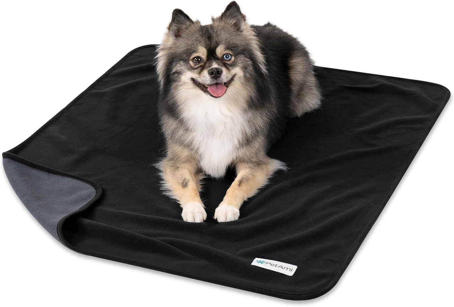 PetAmi Waterproof Dog Blanket for Medium Large Pets Dogs Cats, Pet Couch Cover Protector for Furniture, Reversible Washable Soft Fleece Cat Blanket for Bed Couch Sofa, 40x60 (Taupe/Beige)