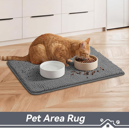 Bcoimo Super Absorbent Dog Door Mat, 30"*20" Anti Slip Mat for Muddy Paws, Pet Rugs for Dirty Paws Washable that Absorbs Moisture and Dirt, for Dog Cage and Pet Resting Carpet